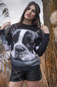 Bluza z nadrukiem Loyal Dog