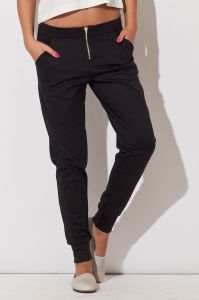 Sportowo-eleganckie spodnie KATRUS czarne K153